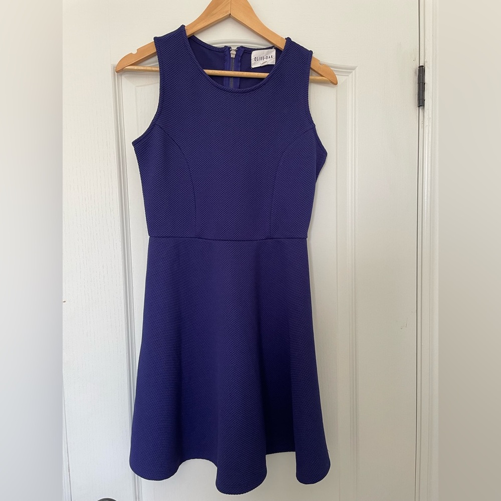 Elegant Purple Sleeveless Dress